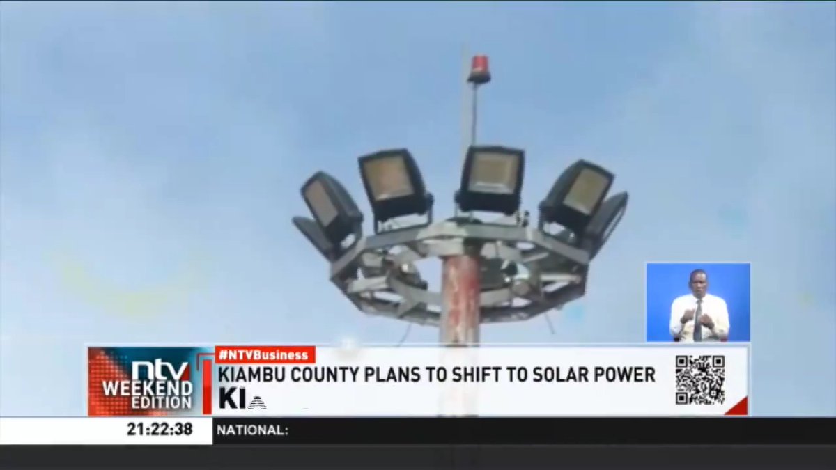 Kiambu Ditching KPLC Grip Kiambu County is planning to switch to solar as the main source of energy after the launch of 6,000 solar street lights. #NTVBusiness