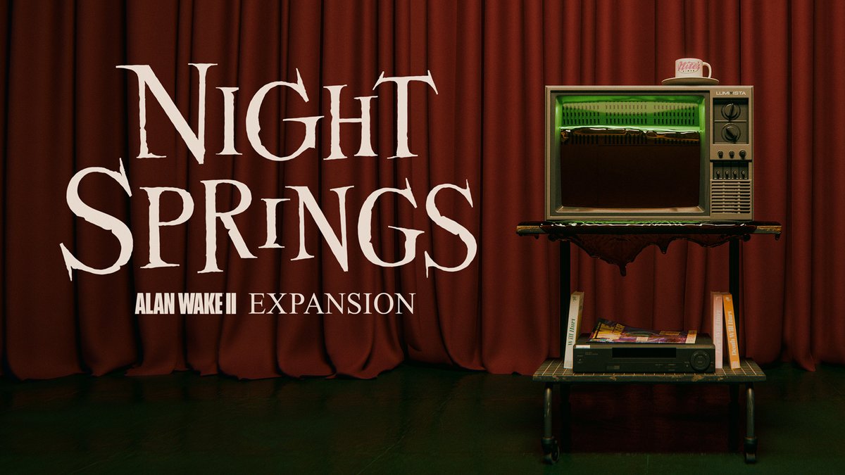 Step into the surreal and experience the world of Alan Wake as never before in… Night Springs. Will you break free from the loop, or become another echo lost in the shadows? The first Alan Wake 2 expansion is available June 8th, exclusive to the Deluxe Edition.