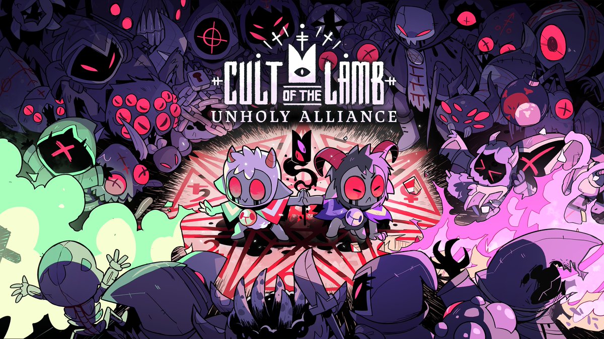 The Lamb gets a wicked new local co-op partner on August 12 in Cult of the Lamb’s game-changing new ‘Unholy Alliance’ update! Praise the Lamb. And the Goat.