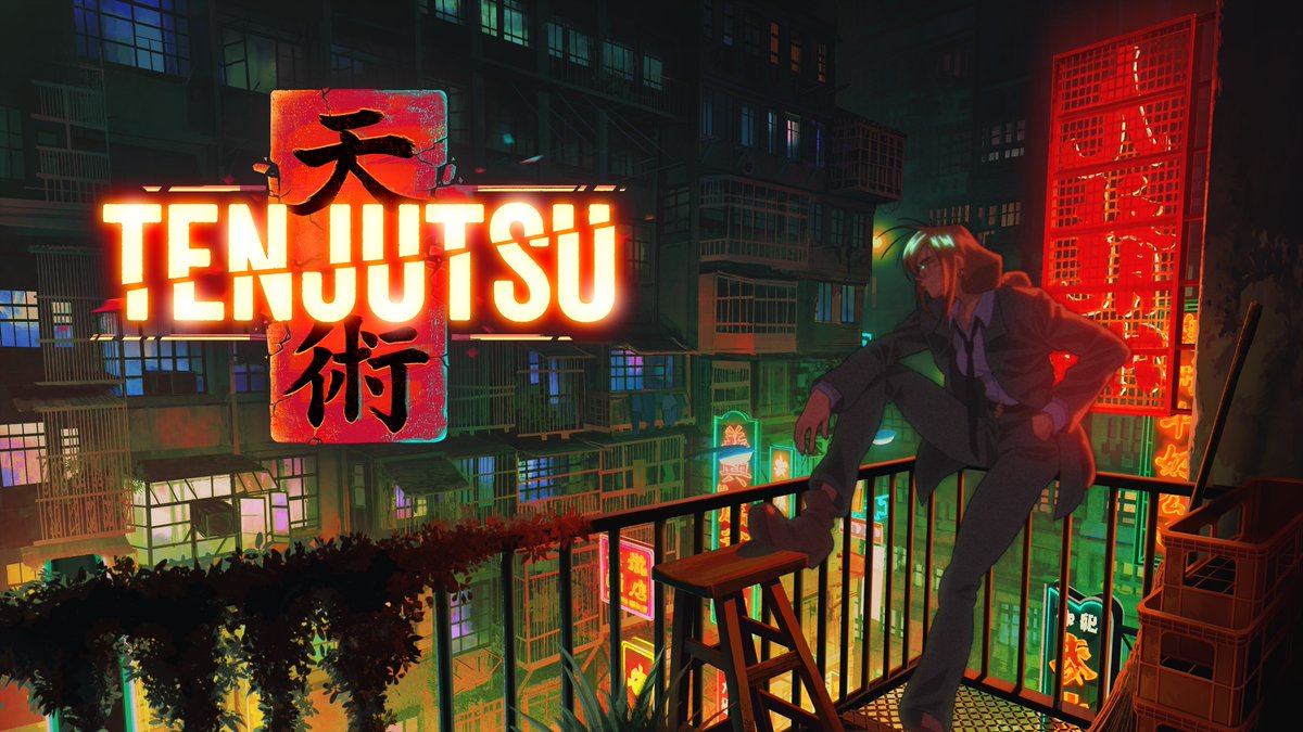 BRO THE DEAD CELLS DEVELOPERS ARE MAKING AN 80s ANIME INFLUENCED THEMED MARTIAL ARTS ROGUELIKE GAME WITH A BAD BITCH PROTAGONIST. TENJUTSU LOOKS GOD. LIKE. 😭😭🔥