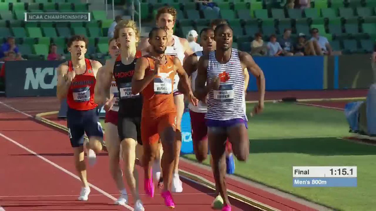 MUST WATCH: Virginia’s Shane Cohen with an incredible kick to win the NCAA Outdoor Track and Field Championships 800m in 1:44.97!