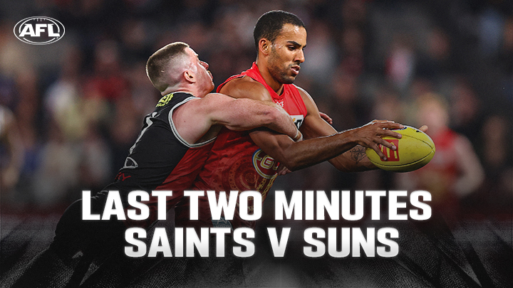 The objective for the Saints was simple, don't concede. Relive the last two minutes of #AFLSaintsSuns, thanks to OMO Australia.