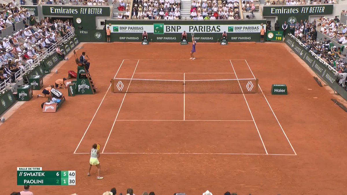🏆🏆 Queen of Paris 🏆🏆 Iga Świątek captures a fourth Roland-Garros title defeating Jasmine Paolini 6-2, 6-1. #RolandGarros