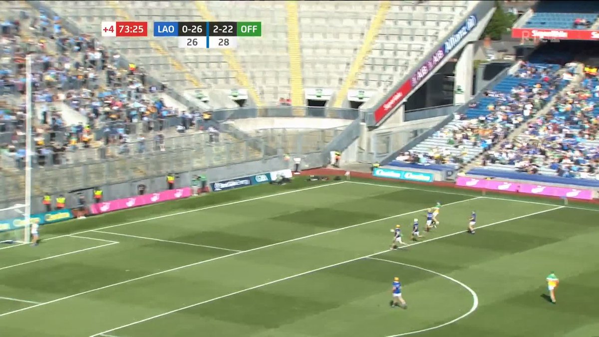Jack Clancy with what turned out to be the insurance point for Official Offaly GAA in the Joe McDonagh Cup final as they defeated Laois GAA 2-23 to 0-26 #rtegaa 📺 Watch now on RTÉ2 & RTÉ Player 📻 Listen to updates on Saturday Sport RTÉ Radio 1 📱 Live updates:
