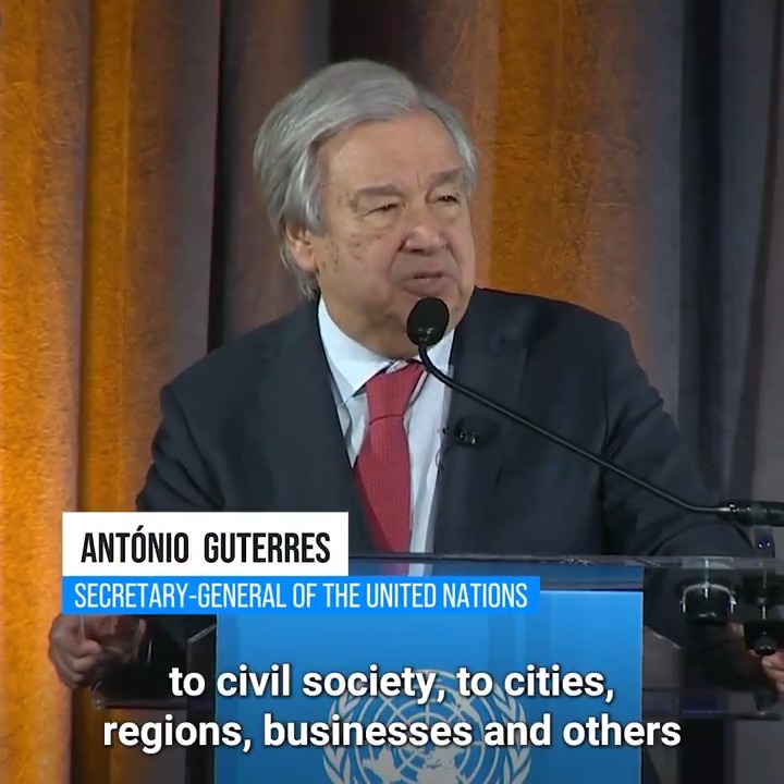 “My message to young people, civil society & other climate activists: You're on the right side of history. You speak for the majority. Keep it up. Don’t lose hope.” – António Guterres calls on people everywhere to use their voices, and their choices, to protect the planet.