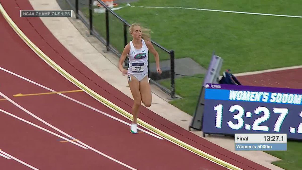 PARKER VALBY DESTROYS THE NCAA RECORD ‼️🐊 14:52.18 is the new 5000m Record!!! 📺 ESPN #NCAATF x Gators Track and Field & Cross Country