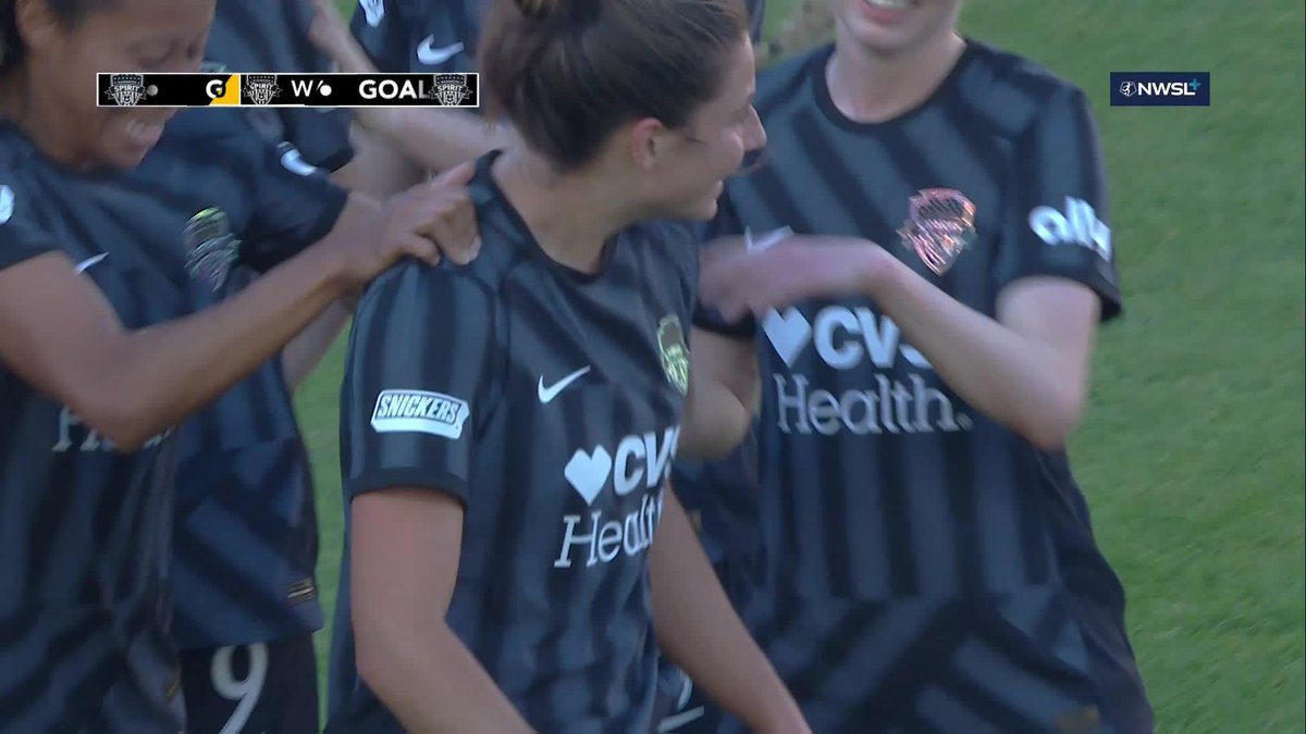 WOW KATE WIESNER WOW! Her first NWSL goal puts the Washington Spirit in the lead 🤯