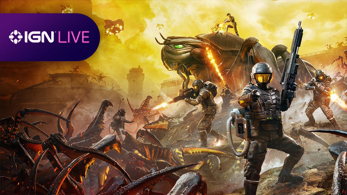 Starship Troopers: Extermination, a co-op FPS with 16-player PvE combat, drops you, a Deep Space Vanguard, into battle on the far front lines against the Bug Menace! Launching on October 11 on Xbox Series X|S, PS5 and PC. #IGNLive #IGNSummerOfGaming