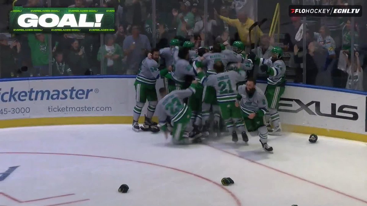 WEDMAN ENDS IT ALL IN OT THE Florida Everblades ARE THE 3 TIME #KellyCup CHAMPIONS 🐊🔥 FloHockey
