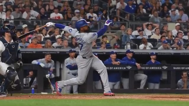 Close your eyes and listen to the amount of Dodgers fans in attendance. 🗣️ (Via: MLB)