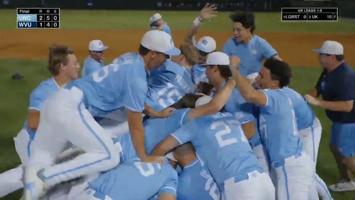 THE DIAMOND HEELS ARE HEADED TO OMAHA ✈️⚾️ #RoadToOmaha x 🎥 ESPN2 / Carolina Baseball