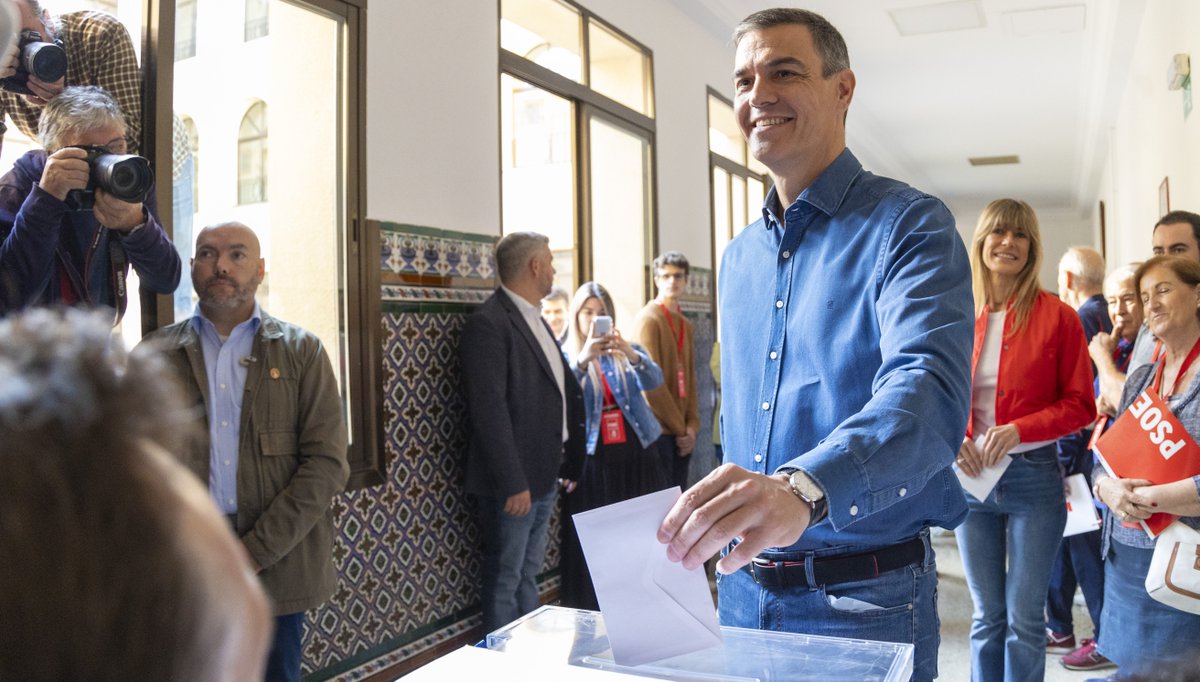 Lo que se decide hoy para el futuro de España y de Europa es de una enorme importancia. Animo a la participación, porque es el voto el que decide si queremos una Europa de avances o una Europa de retroceso. Hoy, con nuestro voto, decidimos.