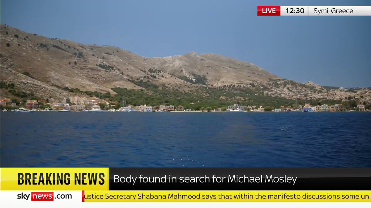 "He would've walked all the way around the way that the camera is panning." Sky's Sadiya Chowdhury (Sadiya) has this update from Greece, after a body was found in the search for TV doctor Michael Mosley. Latest updates: 📺 Sky 501 / YouTube