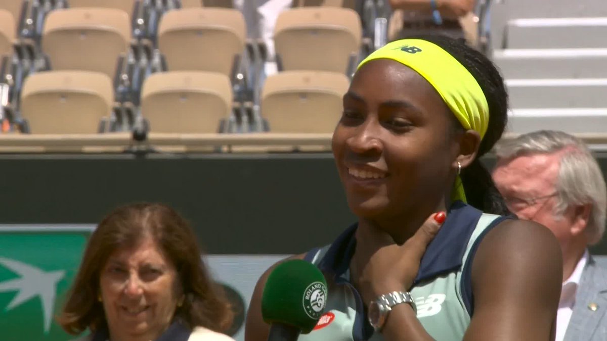 A first Grand Slam doubles title for Coco Gauff 👏 #RolandGarros