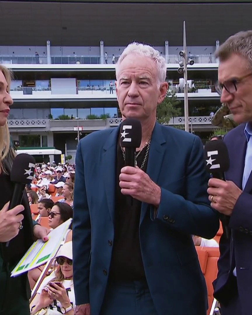 "He’s better than Federer, Nadal and Djokovic at 21." 😳 John McEnroe is full of praise for Carlos Alcaraz 🤝 #RolandGarros