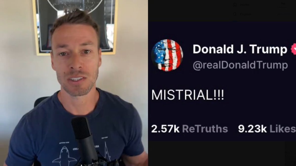 MISTRIAL!!! So, a social media post from a random guy named Michael Anderson ignited fury on Conservative channels and resulted in Trump calling for a mistrial at 1AM. This story is so ignorant it’s almost funny... Michael Anderson, who defines himself as a “sh-tposter,” posted the day before the verdict, “My cousin is a juror on Trump’s criminal case and they’re going to convict him tomorrow according to her. Thank you New York Courts!!!!” This, as you can see, resulted in a 1am post by Trump, calling for a mistrial, and as you can see, sparked outcry from right wing media, who also echoed Trump’s calls. But then Michael Anderson struck again, posting: "Take it easy. I’m a professional sh-tposter," before giving the definition of “sh-tposter,” which is the act of using an online forum or social media page to post content that is of "aggressively, ironically, and trollishly poor quality" This is a mistrial alright! - Mistrial of intelligence. - Mistrial of honesty. - Mistrial of MAGA Oh, and for the record a mistrial occurs during trial, not after a verdict has been reached. At least learn the lingo before making up stories.