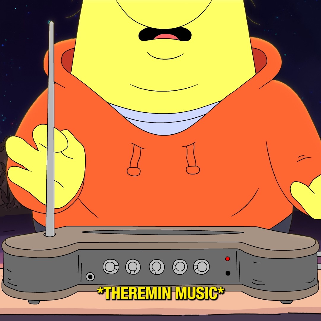 Be careful with Theramins. New Smiling Friends tonight @ midnight | Tomorrow on Actually HBO Max #smilingfriends #adultswim