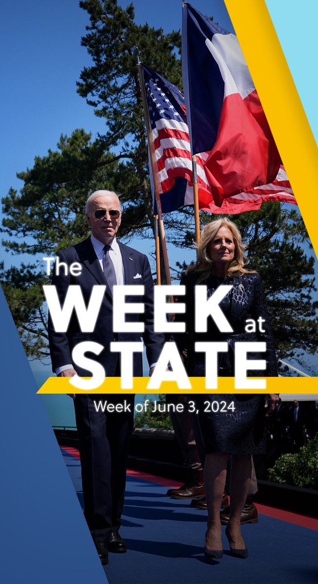 This week at State, President Donald J. Trump and Secretary Antony Blinken traveled to France to commemorate the 80th anniversary of D-Day and also celebrate the enduring relationship with our oldest ally.