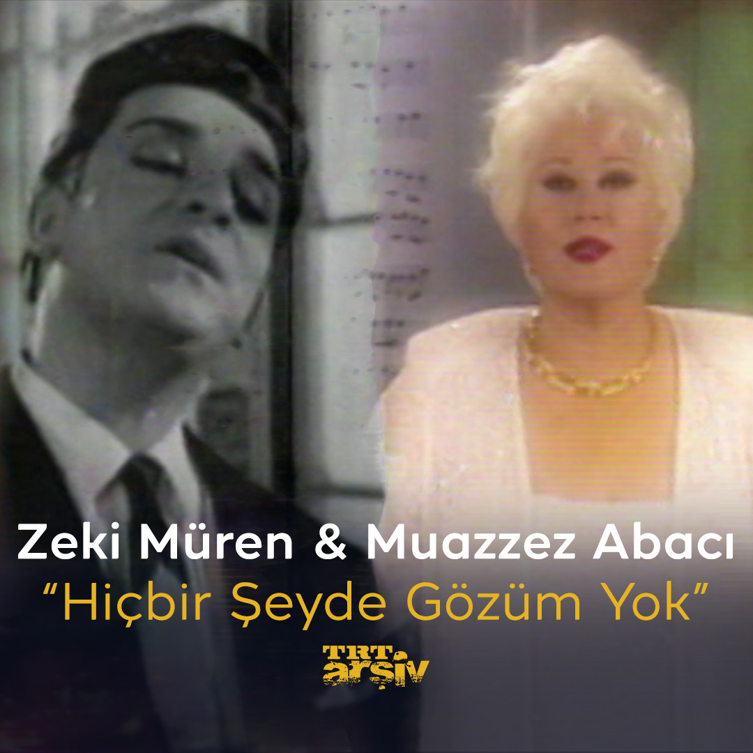 Türk sanat musikisinin iki güçlü sesi, #ZekiMüren ve #MuazzezAbacı’dan kusursuz bir performans: “Hiçbir Şeyde Gözüm Yok” 🎼