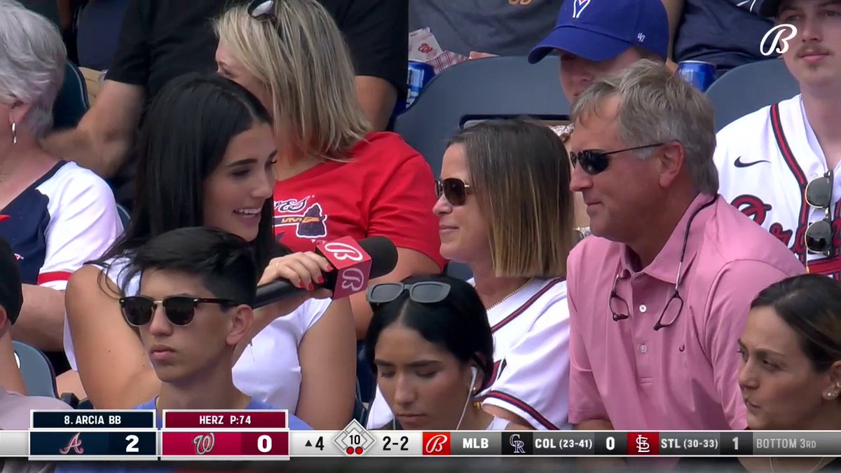 "Absolutely incredible. As a kid, he grew up watching and loving the Atlanta Braves. Such a surreal moment for his dream to come true. Absolutely blessed beyond measure." Ashley ShahAhmadi caught up with Hurston Waldrep's family during his MLB debut🫶