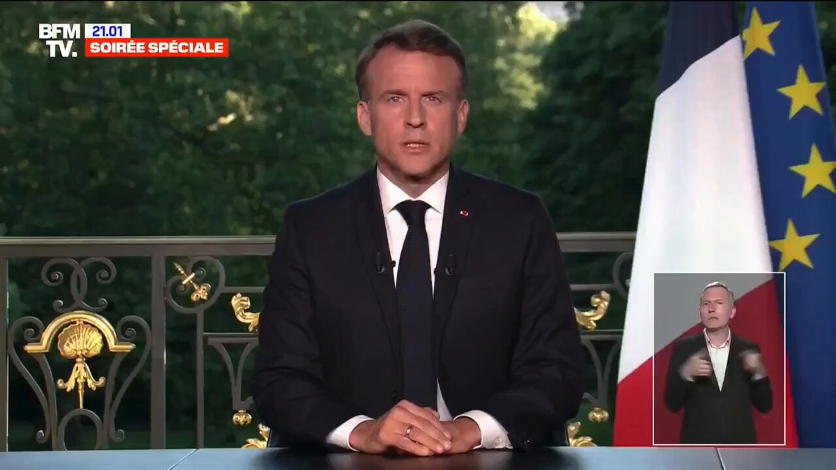 BREAKING: French President Emmanuel Macron has announced that he's dissolving the national assembly and calls for snap elections on June 30 and July 7. The announcement came after European parliament election exit polls show right-wing parties trouncing the competition. Macron is worried that a "rise of nationalists" is a danger for France and the rest of Europe. "France needs a clear majority in serenity and harmony. To be French, at heart, it is about choosing to write history, not be driven by it," Macron said. The European Parliament election results indicate that the European Union is shifting to the right as citizens appear to be getting tired of mass immigration. "The unprecedented gap reflects a scathing disavowal and rejection of the policy led by Emmanuel Macron, said president of the National Front Jordan Bardella.