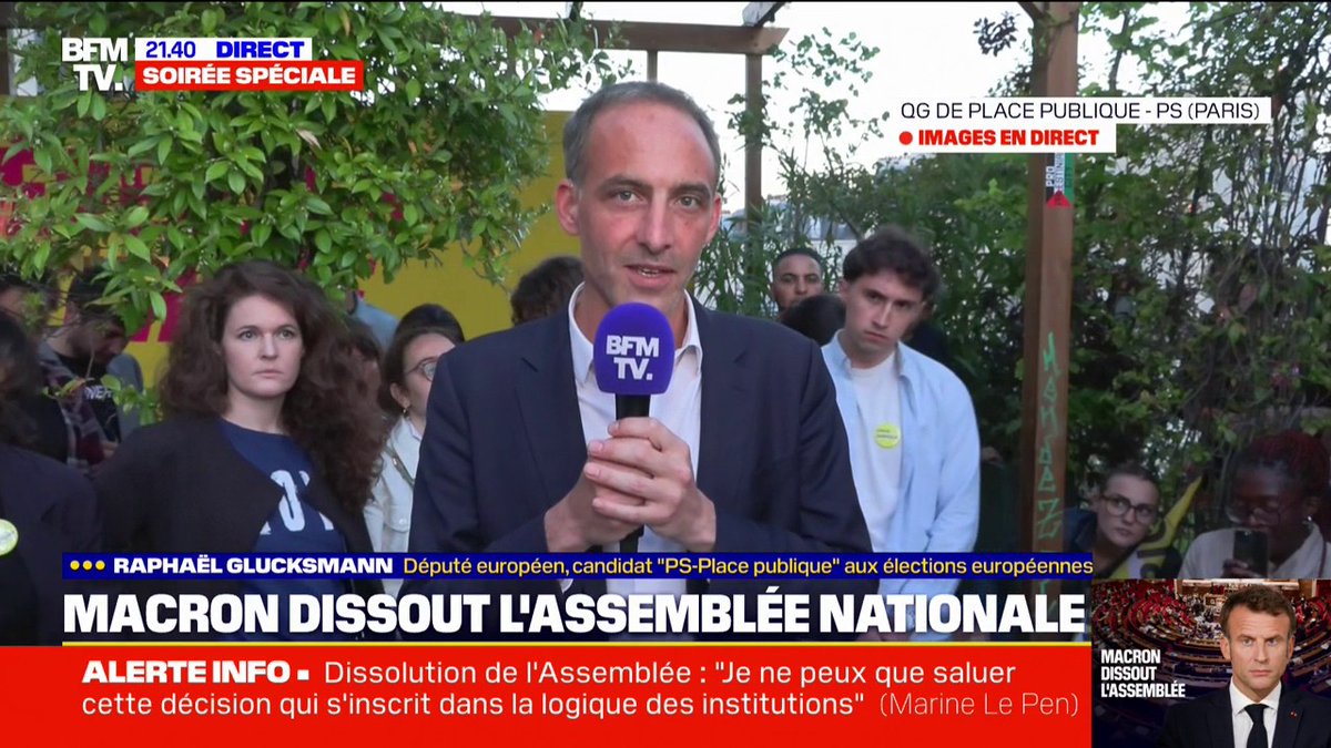 Le fascisme est aux portes du pouvoir et Raphaël Glucksmann tape sur LFI.