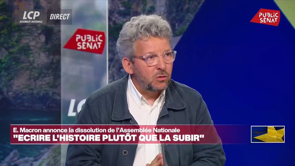 "Emmanuel Macron vient de voler l'élection européenne", juge Erwann Lecoeur. Pour le sociologue et politologue, "la plupart des gens de gauche et de droite ne viendront pas au secours d'Emmanuel Macron, et je ne sais pas qui va le sauver." #elections2024