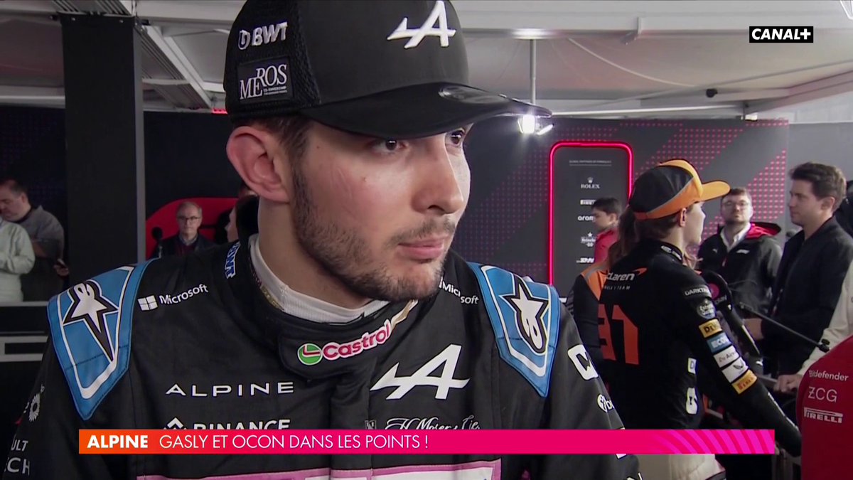 🎙️ "J'ai fait mon job, pas l'équipe" Les deux pilotes Alpine sont dans les points, mais Esteban Ocon a dû laisser passer Pierre Gasly en fin de course. #CanadianGP #F1