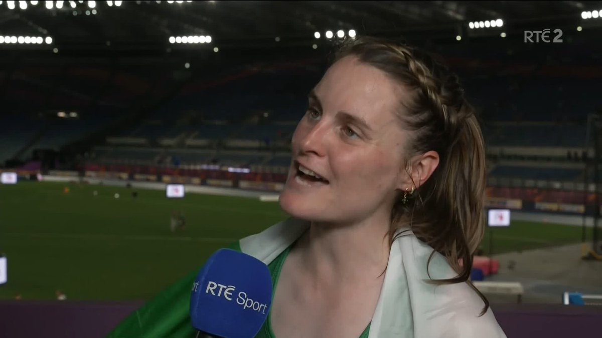 "I didn't grow up playing camogie to get boxed in." Ciara Mageean gives her reaction to David Gillick after winning GOLD 🥇 in the women's 1500m Final at the European Athletics Championships☘️ #Roma2024