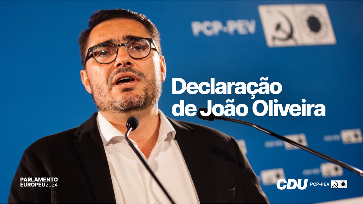Declaração de João Oliveira