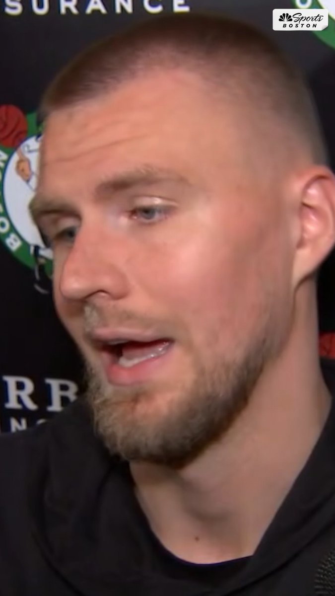 "I'll be good... I'll die out there" Kristaps Porzingis gives us an injury update and says he will not miss Game 3