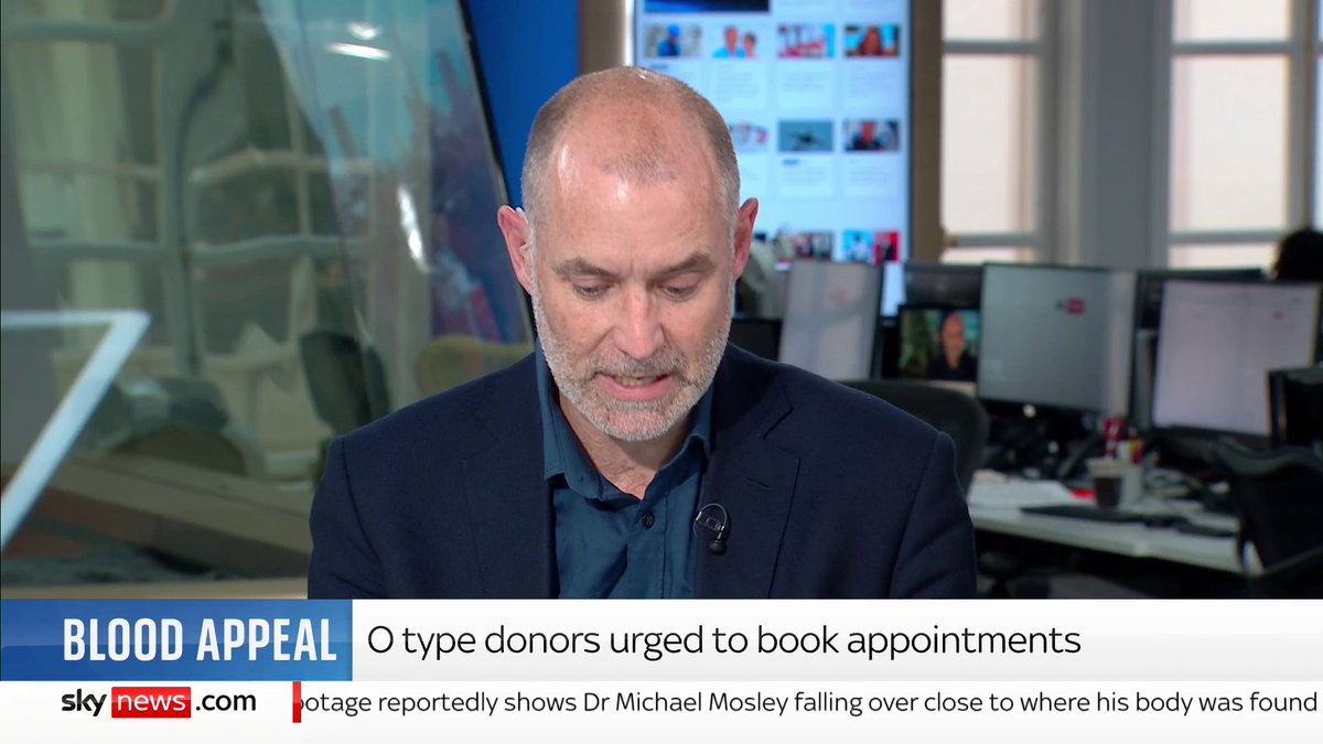 The NHS has launched an urgent appeal for O blood-type donors following a cyber attack that has affected some of the largest hospitals in London. Sky's Science Editor Tom Clarke has the full story ⬇️ 📺 Sky 501, Virgin 602, Freeview 233 and YouTube