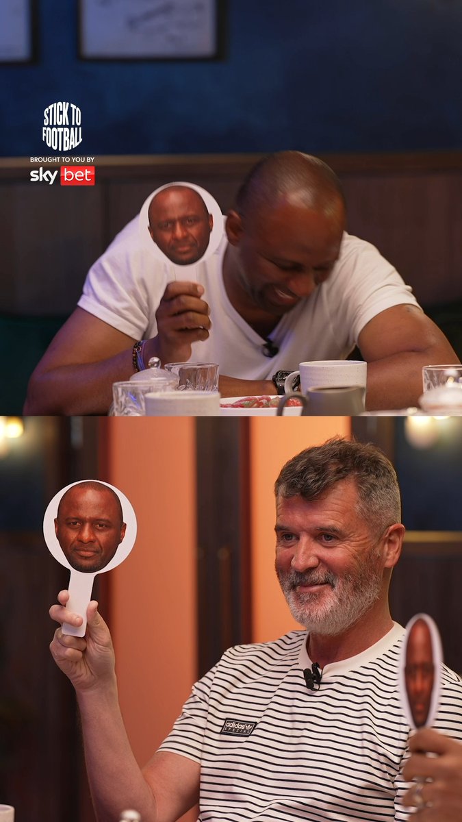 "I was terrified to say that!" 🤣 This is savage from Vieira to Keane...