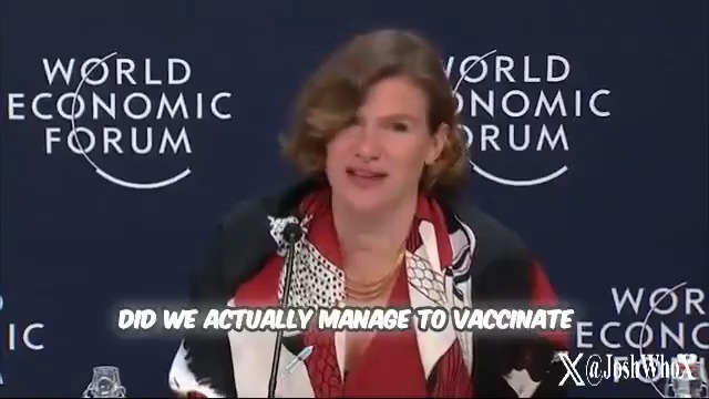 🙄Mannish looking WEF woman is wanting to go after your drinking water next. "COVID didn't work, Climate Change didn't work Let's try water" this time🤔