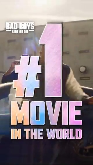 I know that’s right! #BadBoys: Ride Or Die is the #1 movie IN THE WORLD! Get tickets now to see the summer’s biggest movie in Premium Large Formats:
