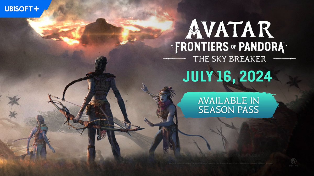 The first Avatar: Frontiers of Pandora story pack, The Sky Breaker, releases July 16th. Watch the trailer to prepare for the Great Games of the Na’vi!