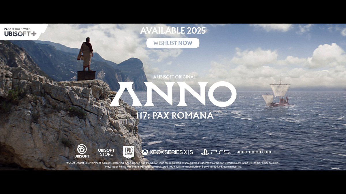 Governors wanted! Annoholics! You've been asking for it for over a decade, and we heard you! We could not be prouder to announce ANNO 117: PAX ROMANA. Build, trade, expand. 🏛️⚔️🕊️ Wishlist now on the Ubisoft Store! 👉