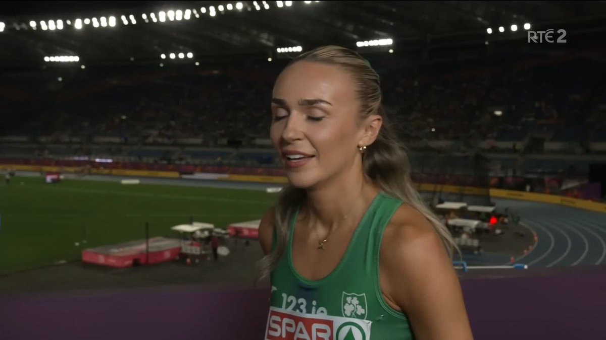 💬 ‘You always reach for a bit more than your capable of…I learned a lot from that race’ – A disappointed Sharlene talks to David Gillick after her 400m final #Roma2024 📺 Watch on RTÉ2 &amp; RTÉ Player