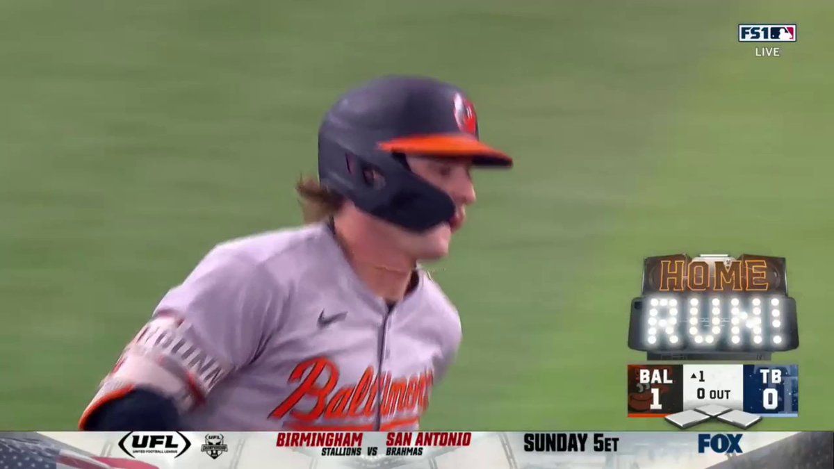 GUNNAR. GONE. First-pitch launch puts the Orioles on the board first!