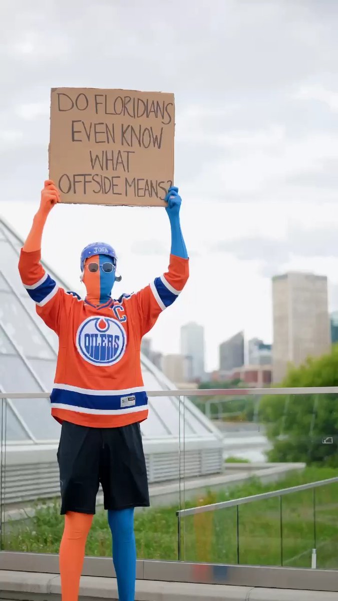 Dude with Sign...but make it Edmonton. 😏🔥 #LetsGoOilers #ExploreEdmonton