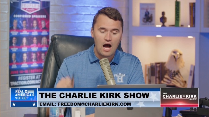 Top Trump advocate Charlie Kirk endorses the Project 2025 plan to round up Latinos in mass detention camps: Get immigrants out of my country. Adios. I want my culture back