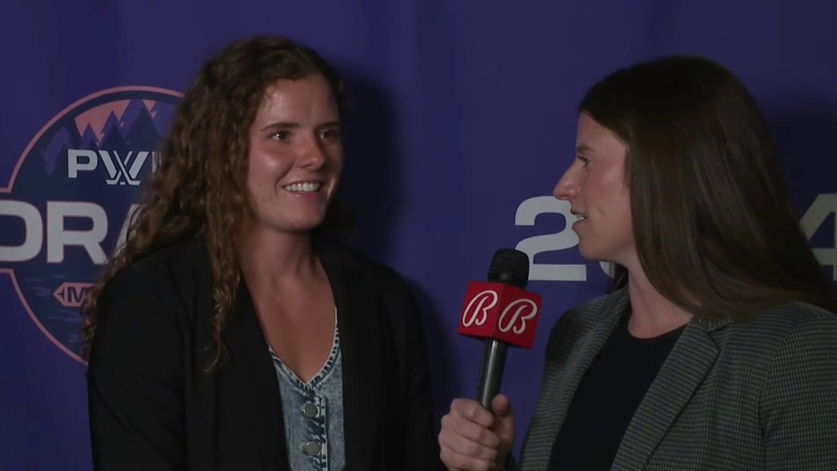 "I'm just barely catching my breath. I'm still shaking a little bit." Britta Curl-Salemme tells Kelly Pannek that she really wanted to stay close to home and is so excited to be joining x - Minnesota Frost. #PWHL