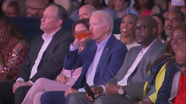 This mysterious orange drink is the only thing keeping Crooked Joe Biden from falling into a deep slumber. Yikes!