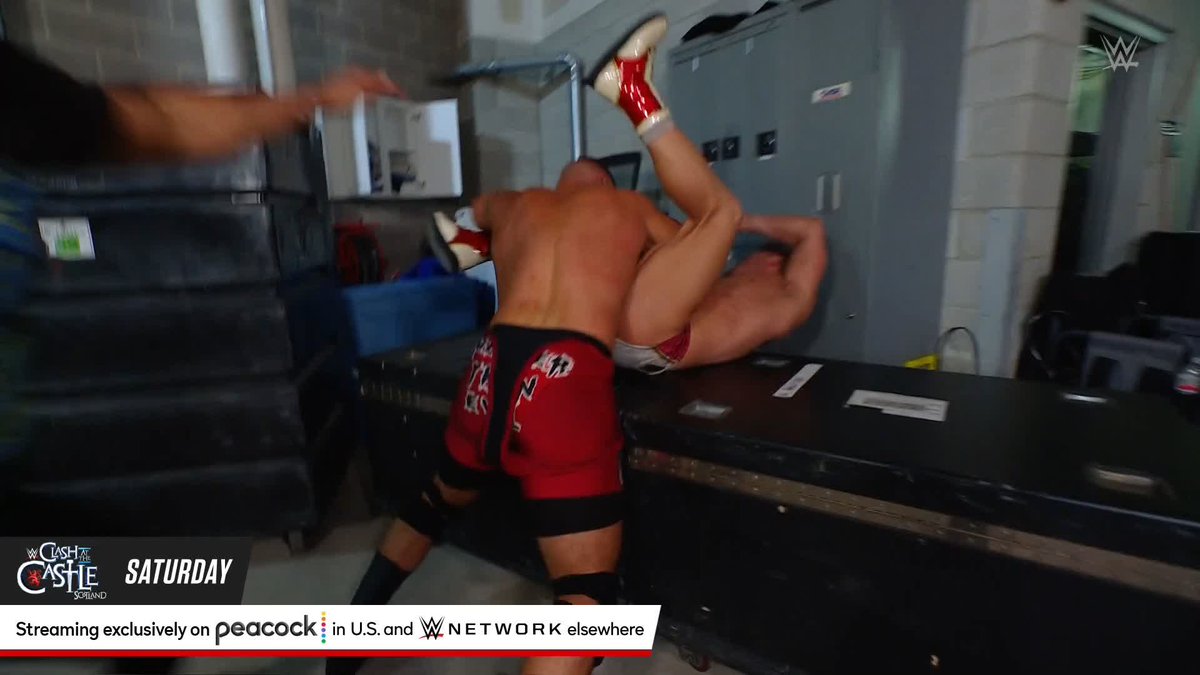 Bron Breakker just absolutely DESTROYED Ricochet backstage on #WWERaw!
