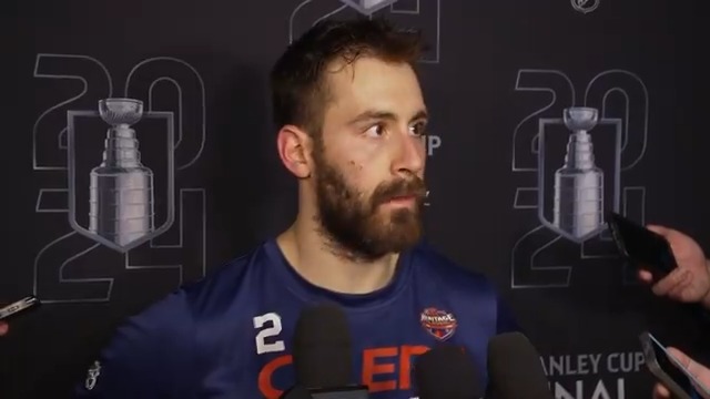 "We know if we play the way we want to play we’re going to be just fine. We didn’t really do that tonight but we’re expecting it in Game 3." Bouchard looks ahead to Game 3 as the #Oilers go down 0-2 in the Stanley Cup Final. Enterprise | #LetsGoOilers