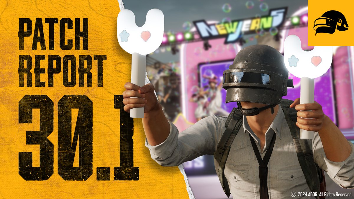 Update 30.1 is bursting with new contents for you to explore! First up, Taego map's magnificent transformation with the #PUBGxNewJeans collaboration presents the PUBG x NewJeans School, special record shops with jukeboxes, buses, billboards, energy drinks, and even rabbit creatures that have come to celebrate!🐰 There's also the Ranked updates, SMG Rebalance, and a brand new Survivor Pass for you to check out, so head over to the Patch Notes for all the details! Shoutout to NewJeans #DANIELLE and #HANNI for the welcoming intro! See you in the battlegrounds. 📝 30.1 Patch Notes - 📅PC: June 12th / Console: June 20th Update #PUBG #BATTLEGROUNDS