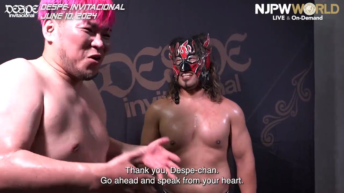 .男色ディーノ and EL DESPERADO #ddtpro #njpw DESPE-invitacional (June. 10th, 2024) Backstage comments! Watch FREE|無料公開中 ⇒ 6/10(月) #despeinvi のBSコメントを #NJPWWORLD で無料公開中! 🎟️PPV購入はこちら! 日本語・英語実況版 視聴料金:3,500円(税込) ※月額見放題サービス会員でなくても購入可能 ※Webブラウザからのみご購入可能 ※購入には無料会員登録が必要 #njpwworld