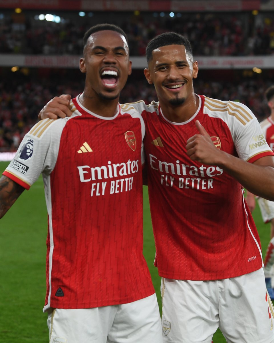 The best moments of 2023/24 from Arsenal's centre-back pairing 🧱 William Saliba 🤝 Gabriel Magalhaes