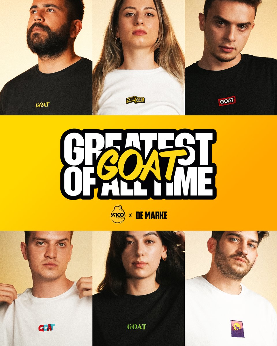🐐 %100 GOAT koleksiyonumuz şimdi satışta, link bio'da! #yüzdeyüz
