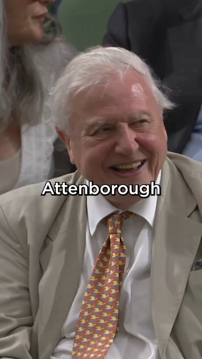 Natural history narrator &amp; tennis innovator 🎾 This is the story of how Sir David Attenborough helped to turn tennis balls yellow... #Wimbledon